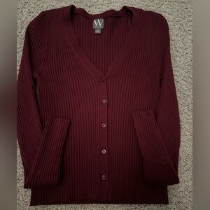 Worthington Wonens Deep Burgundy long sleeve